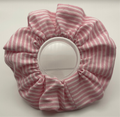 Pink Striped Scrunchie