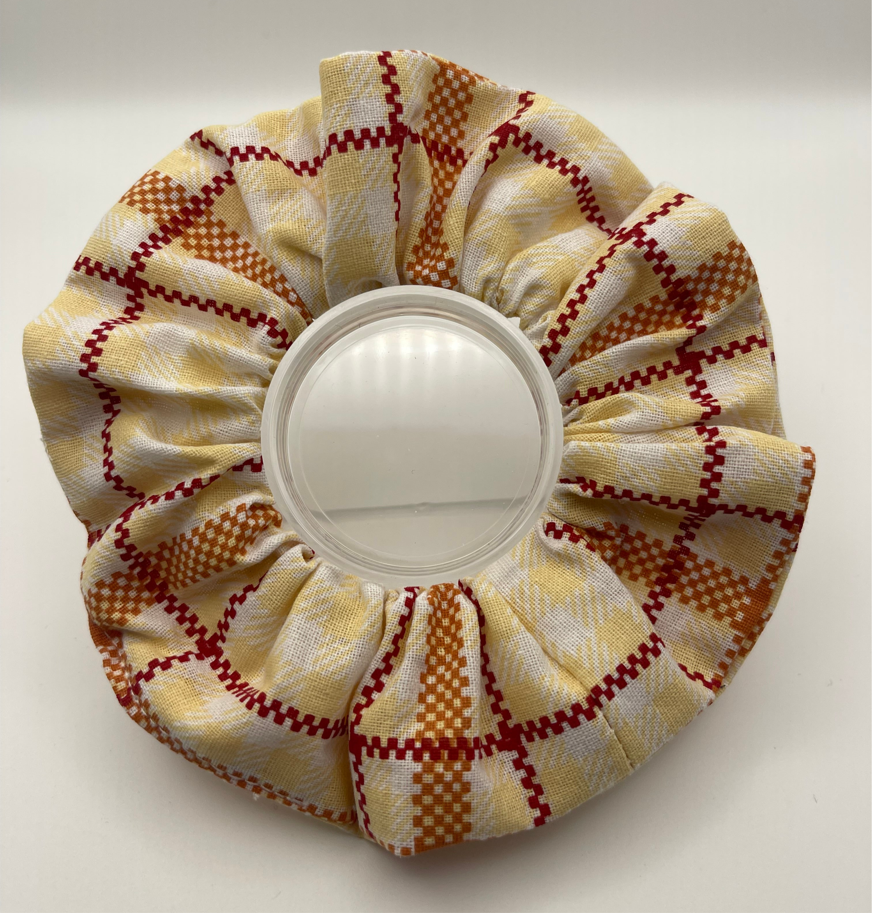 Checkered Stripe Scrunchie