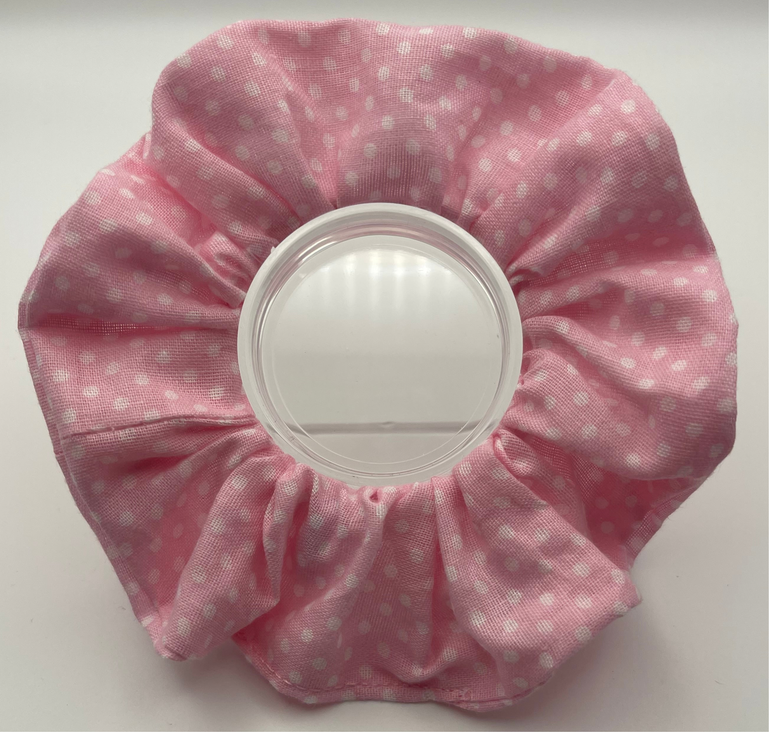 Light Pink Spotty Scrunchie