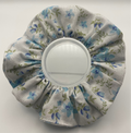Blue And Green Floral Scrunchie