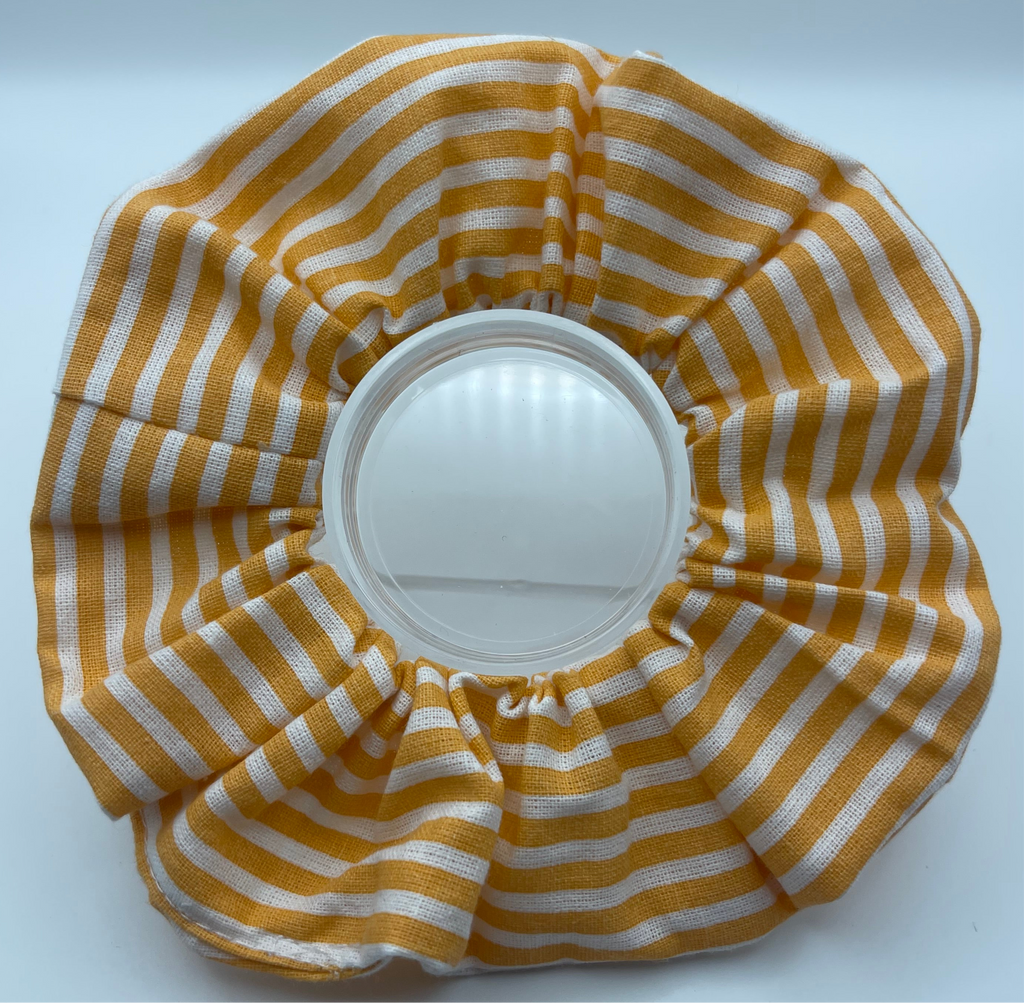 Orange Striped Scrunchie