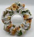 Yellow Floral Scrunchie