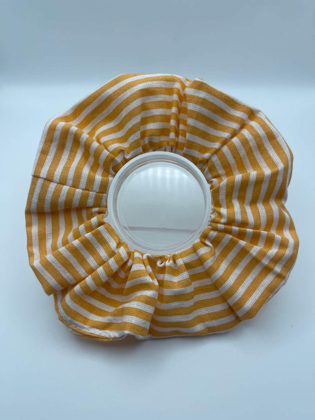 Orange Striped Scrunchie