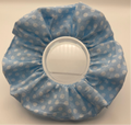 Light Blue Spotty Scrunchie
