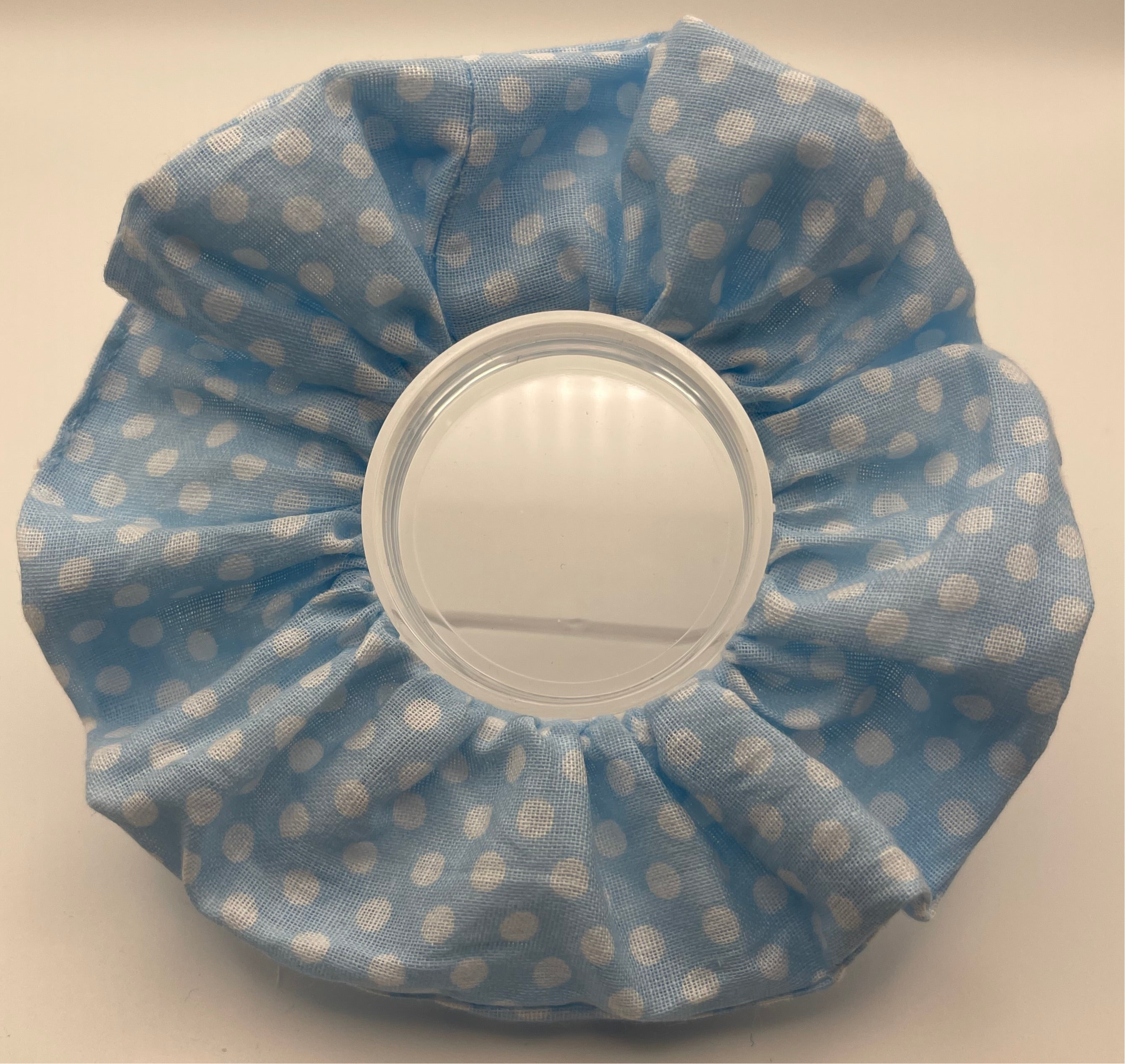 Light Blue Spotty Scrunchie