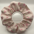 Light Pink Floral Scrunchie